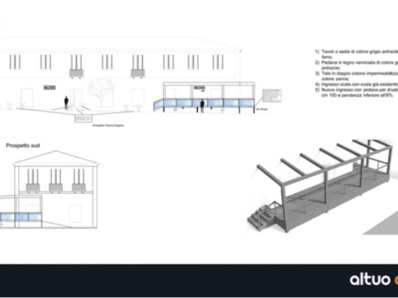 fasi di progettazione terrazza